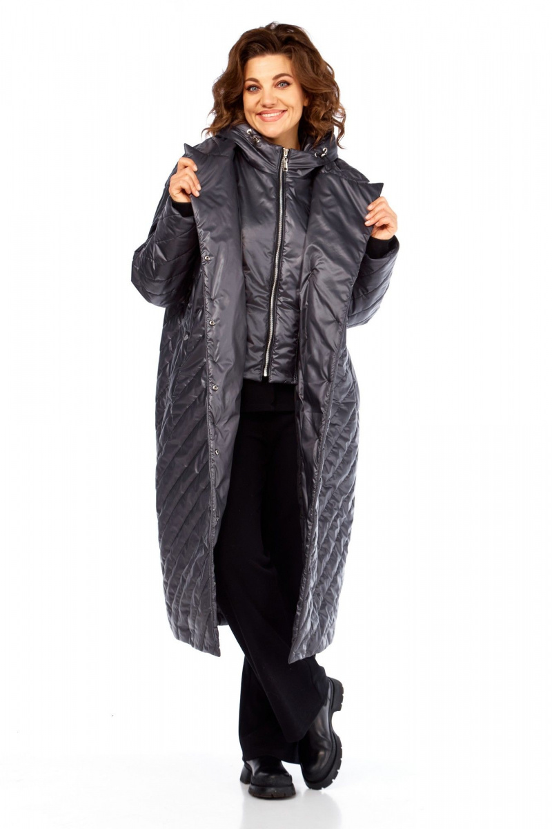 Женское пальто Диомант 2131 серый