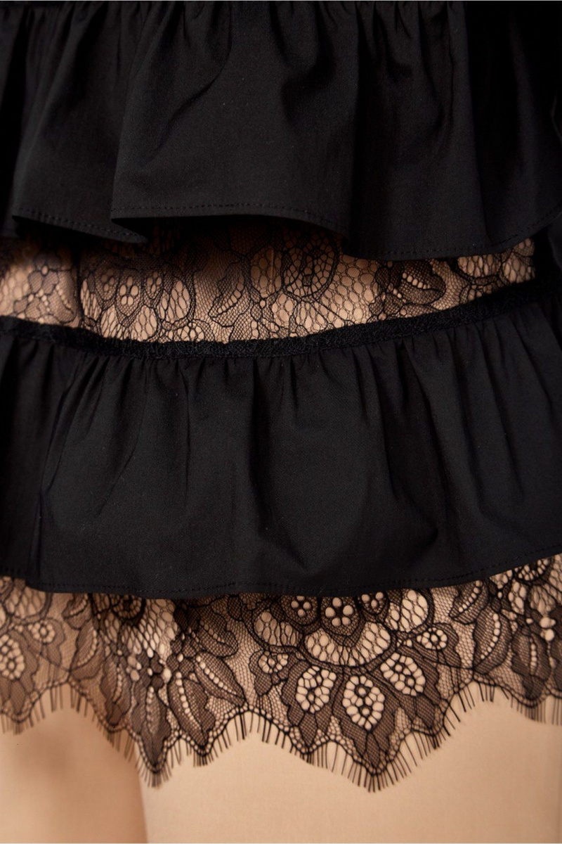 Брючный комплект ZigzagStyle 625 черный+бежевый