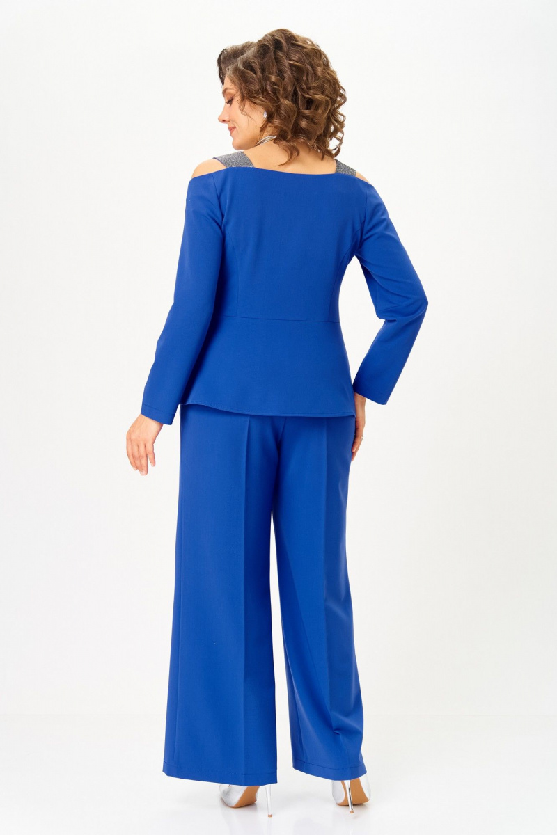 Брючный костюм ANASTASIA MAK 1276 василек