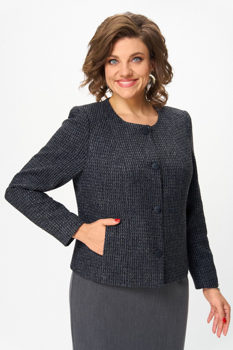 Юбочный костюм ANASTASIA MAK 1302 серый