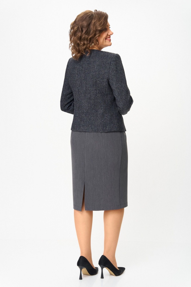 Юбочный костюм ANASTASIA MAK 1302 серый