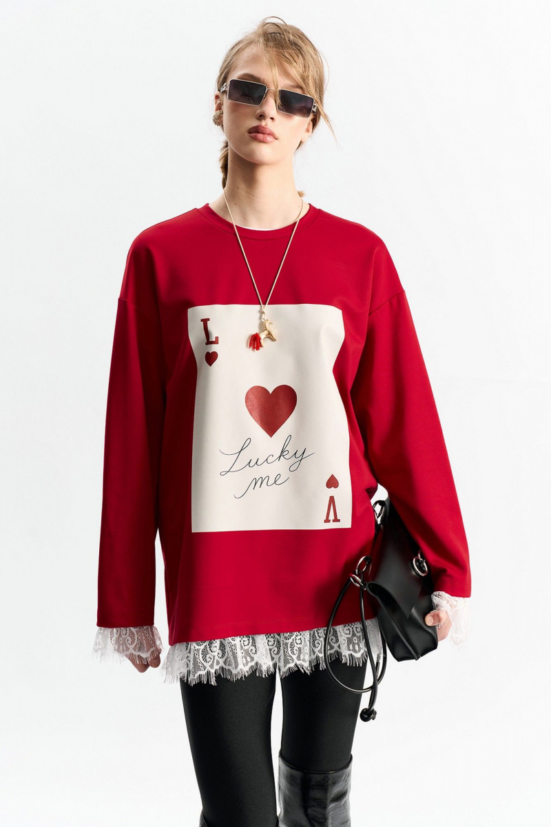 Джемперы MilMil 1279 красный