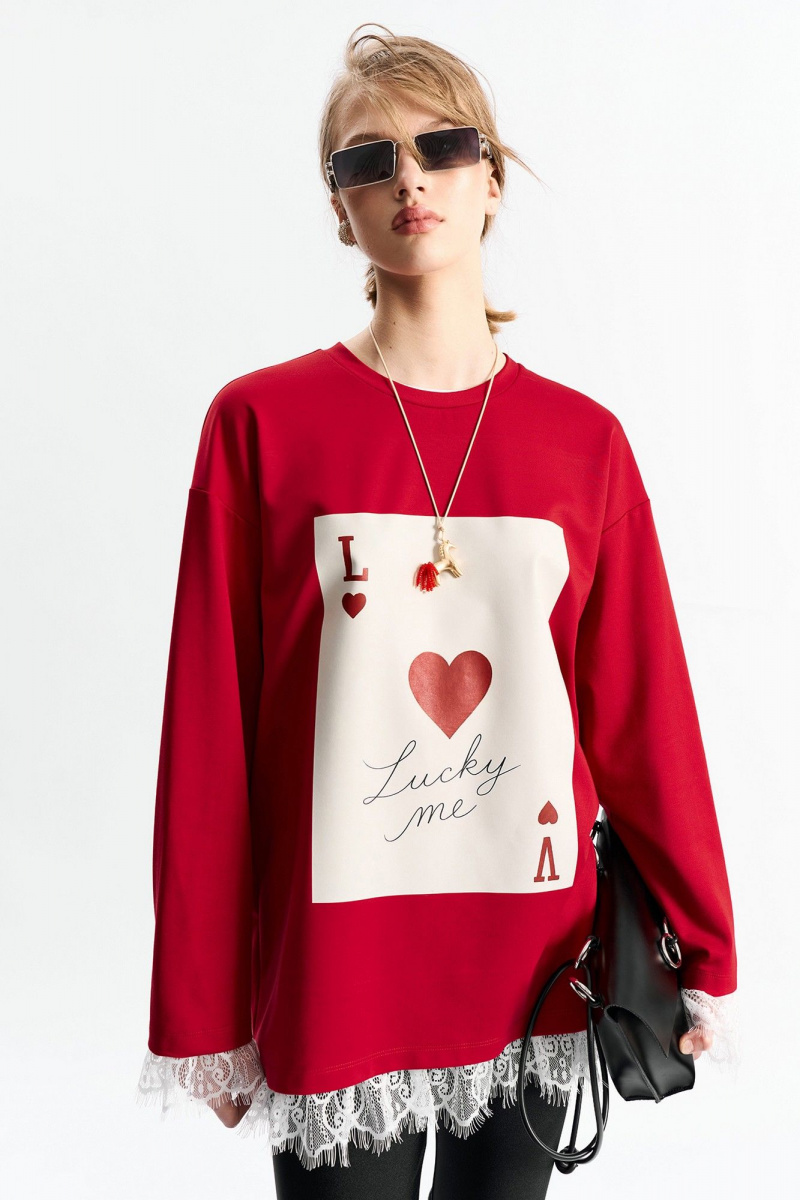 Джемперы MilMil 1279 красный