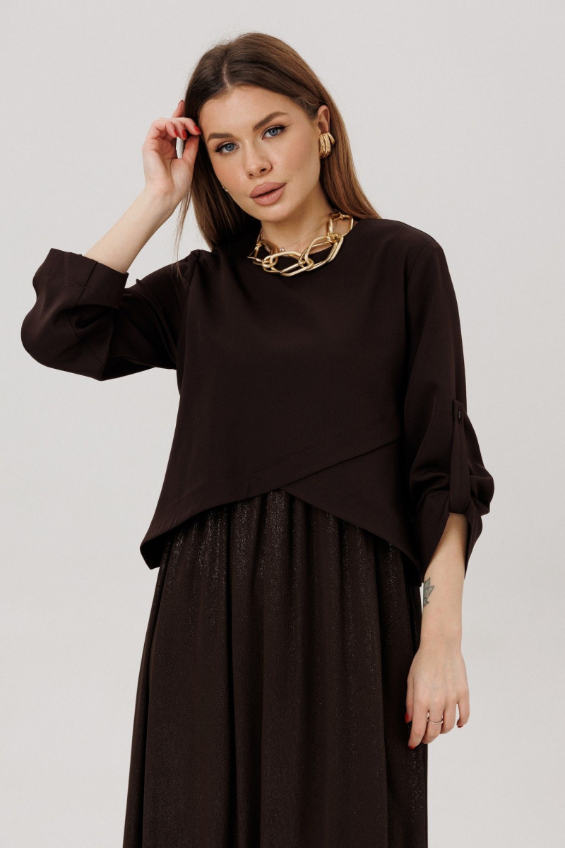 Платья Amberа Style 1007-9 шоколад