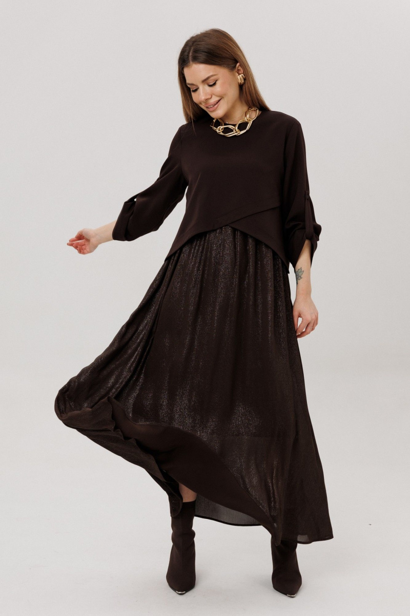 Платья Amberа Style 1007-9 шоколад