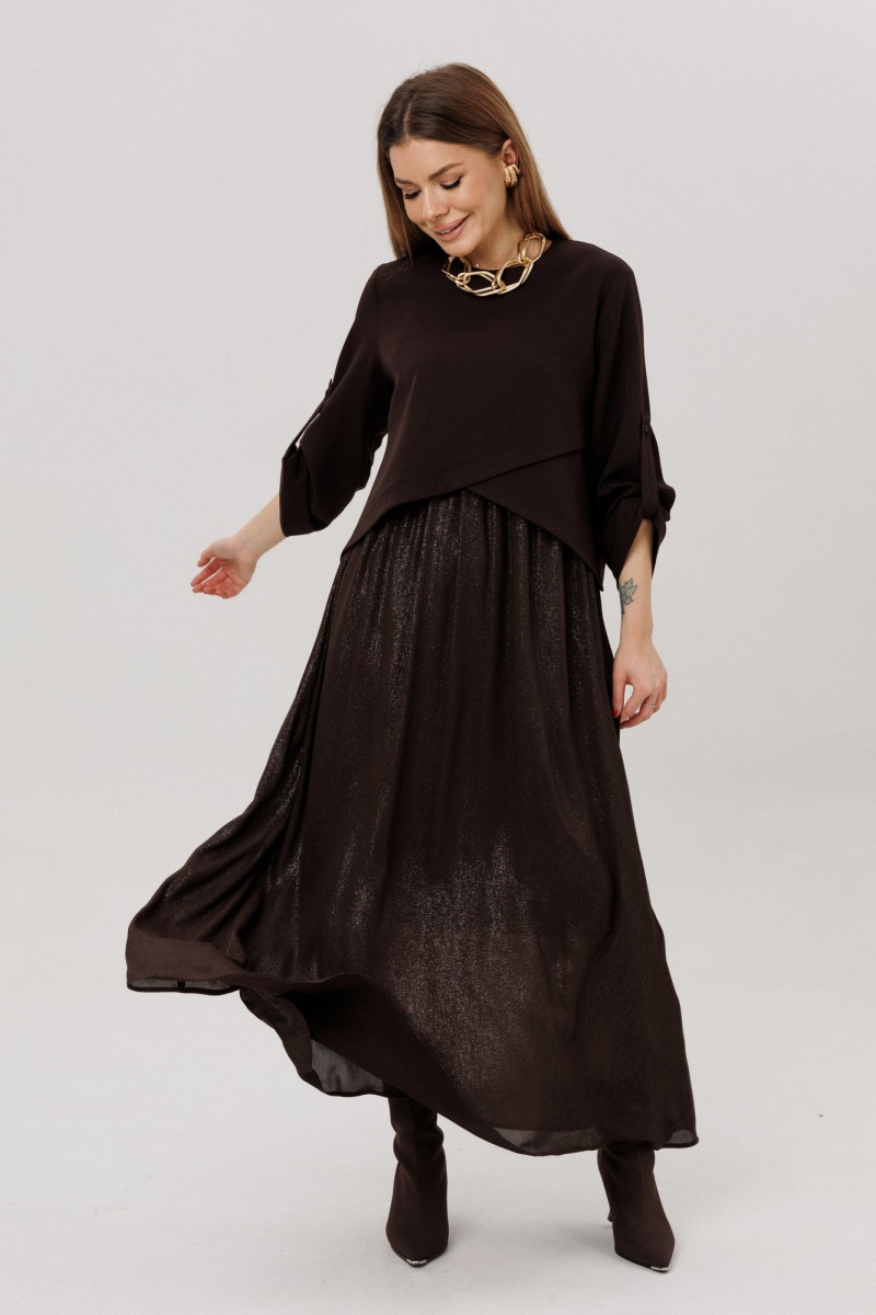 Платья Amberа Style 1007-9 шоколад