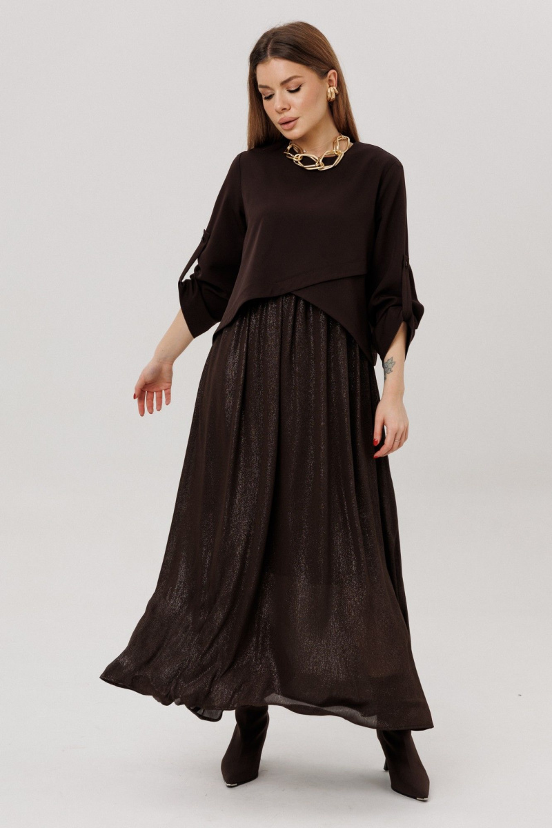 Платья Amberа Style 1007-9 шоколад