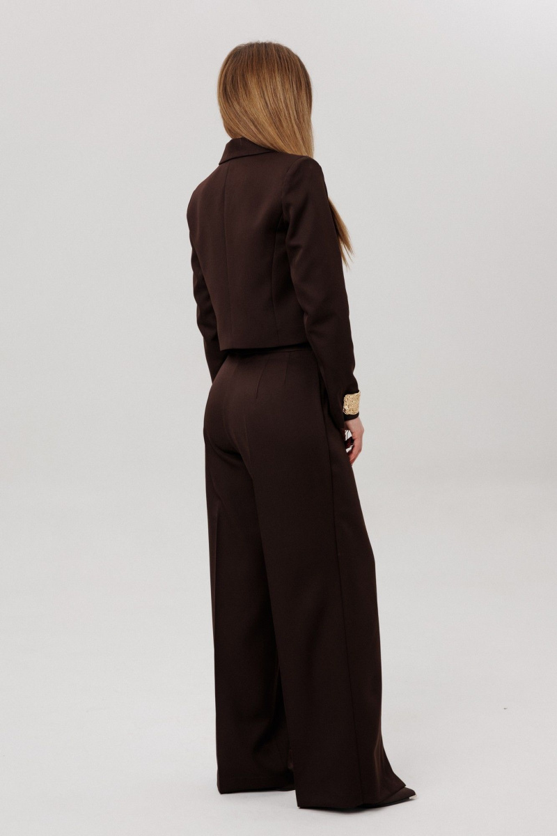 Брючный костюм Amberа Style 2112-3 шоколад