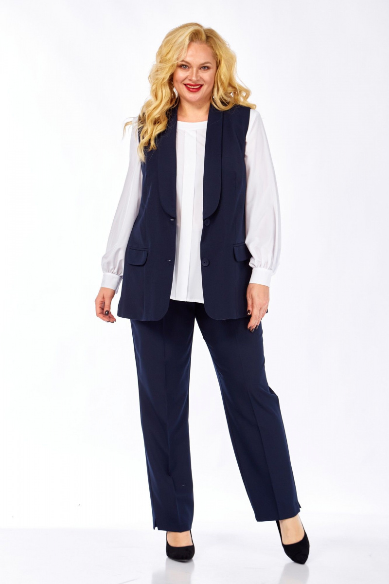 Брючный комплект Элль-стиль 2132/5 темно-синий