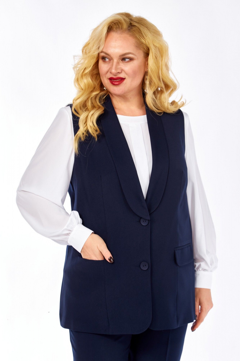 Брючный комплект Элль-стиль 2132/5 темно-синий