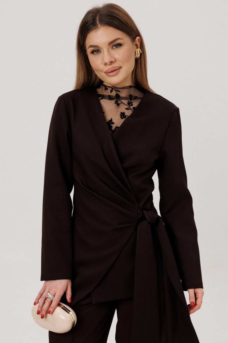 Брючный костюм Amberа Style 2150 шоколад