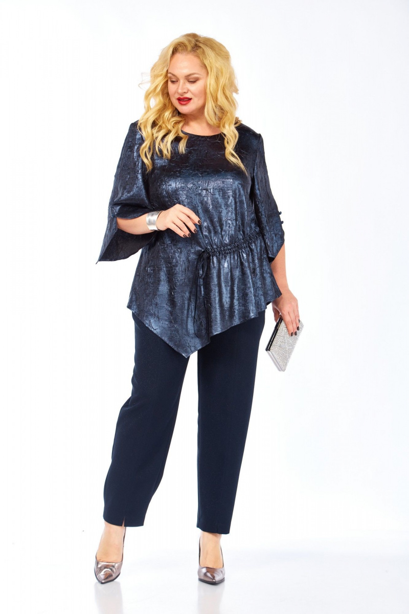 Брючный костюм Элль-стиль 2450 синий