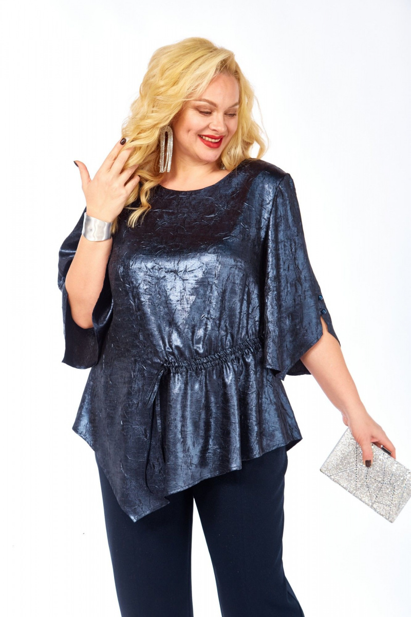 Брючный костюм Элль-стиль 2450 синий