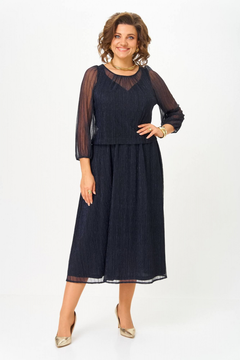 Платья Slaviaelit 562 т.синий