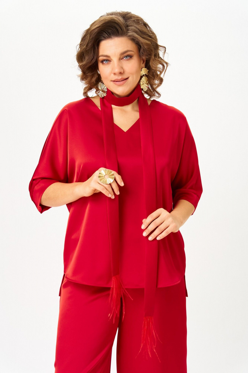 Брючный комплект БагираАнТа 1092А красный