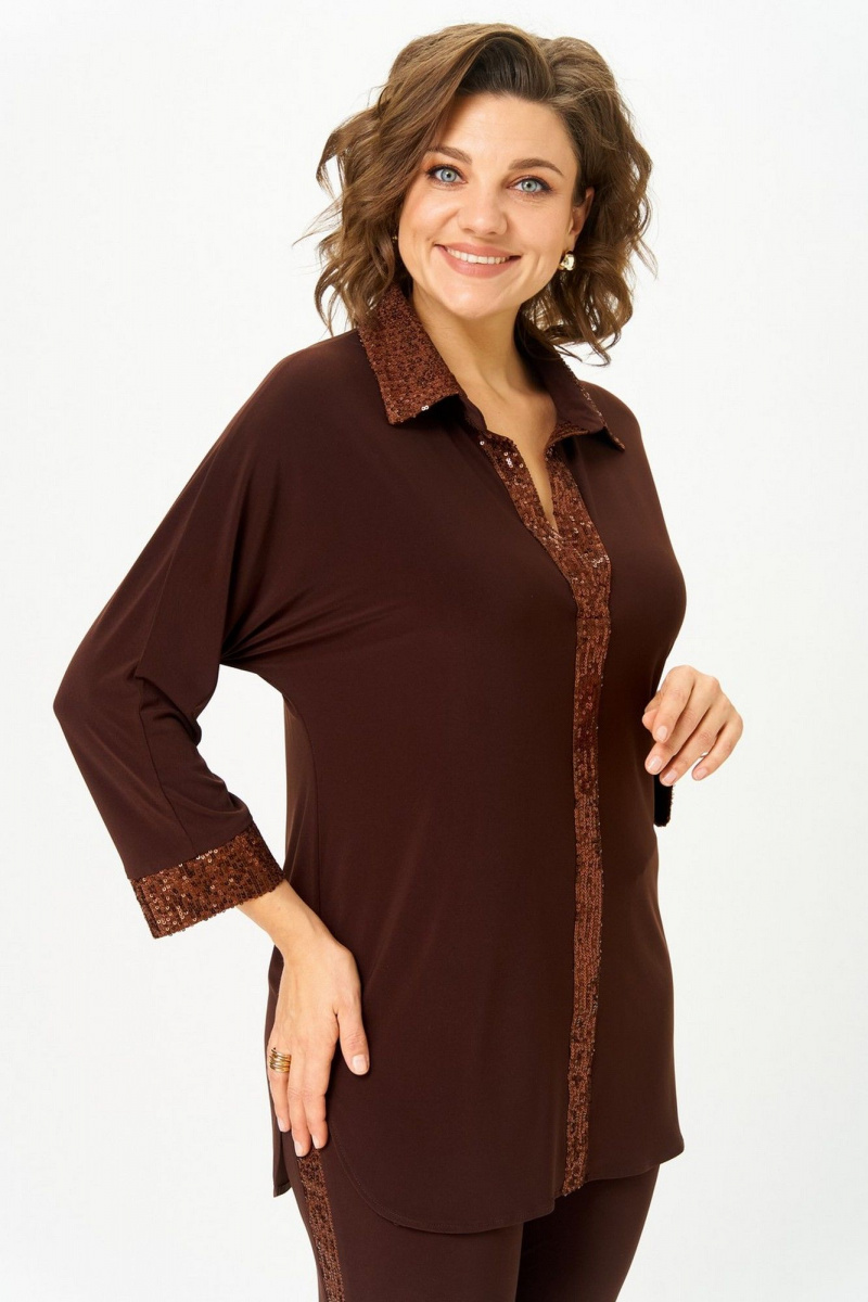 Брючный комплект Svetlana-Style 3017  темный_шоколад