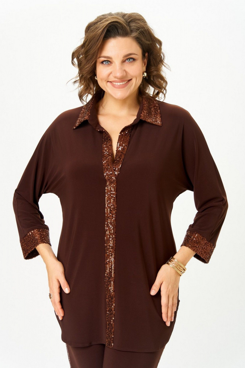 Брючный комплект Svetlana-Style 3017  темный_шоколад