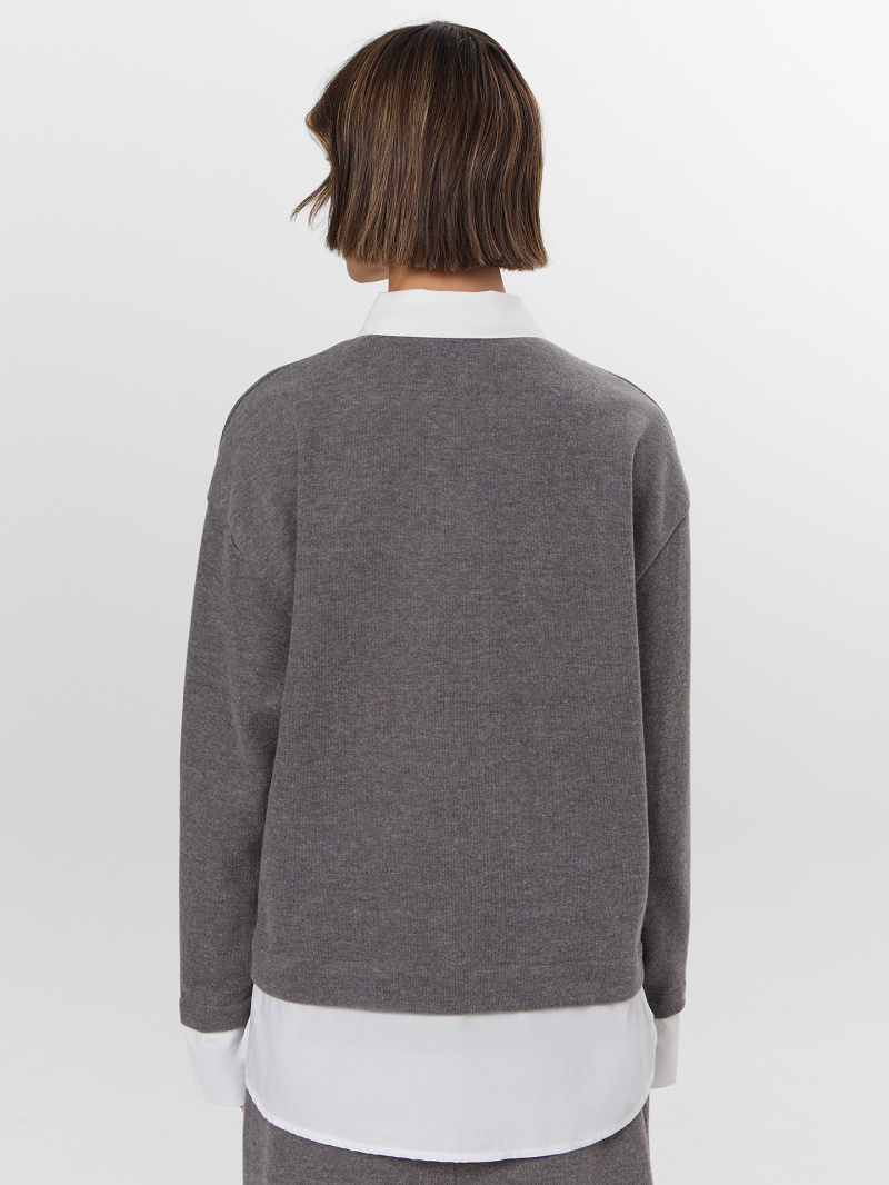 Джемперы Mark Formelle 122816/25-39393Ц-26 серый_меланж_Gulle_4654_D