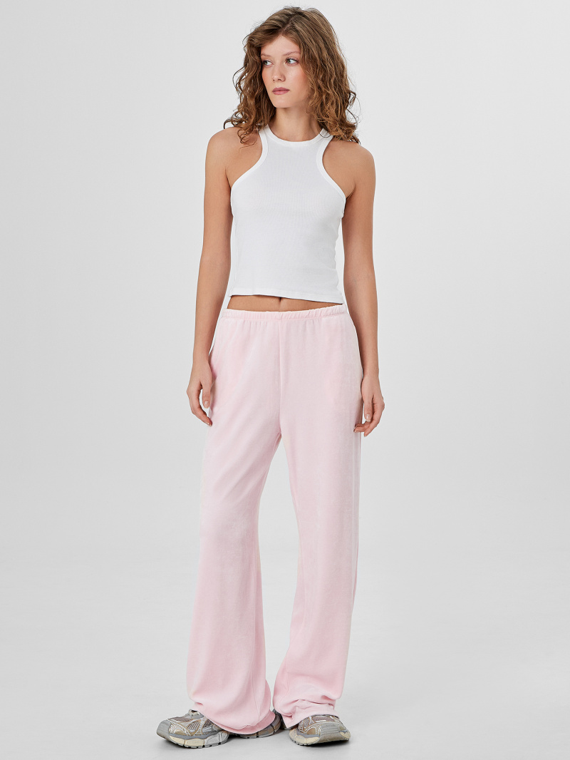 Брюки Mark Formelle 182559/24-33636П-3 розовый_нектар_печать_1сл_аппликация_из_страз_спинк