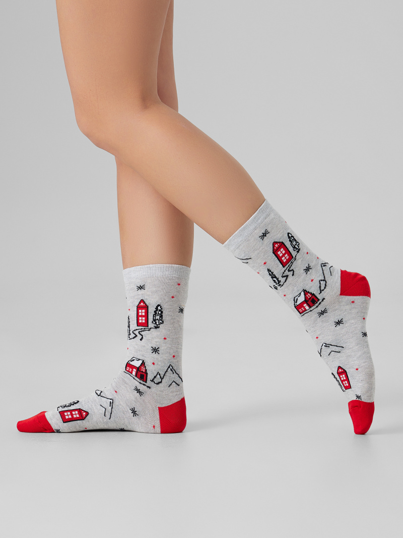 Носки и гольфы Mark Formelle 273K-3433/25273K-1 св.серый_меланж_рис.3433