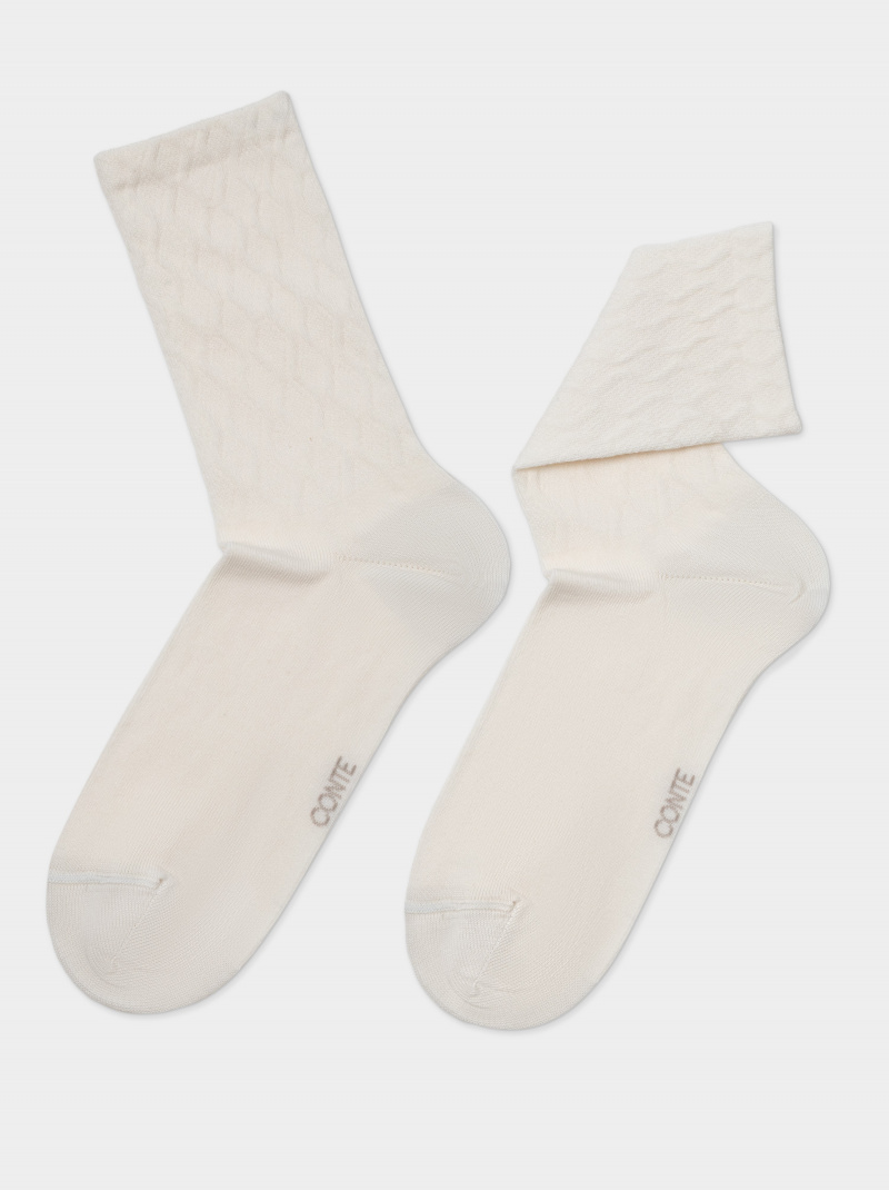 Носки и гольфы CONTE ACTIVE молочный 24С-73СП