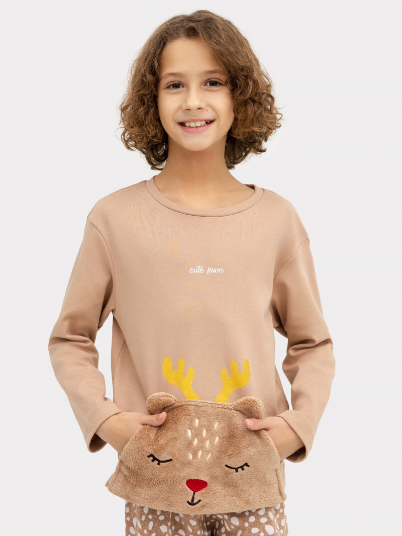 Пижамы Mark Formelle 563325/24-ОБР26661ПП-2-2 св.тауп_молочные_пятнышки_БРАК_ПОЛОТНА_014_Ст