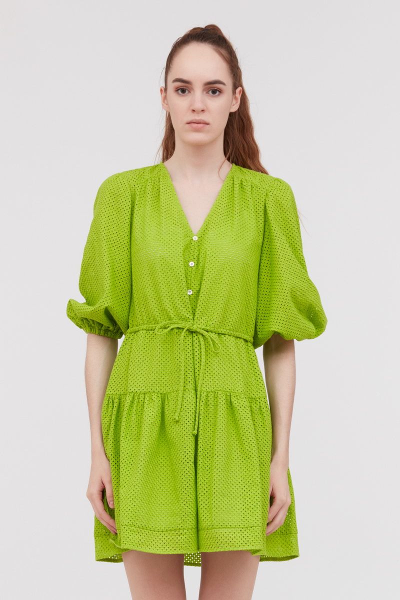 Платье Favorini 31654 зеленый