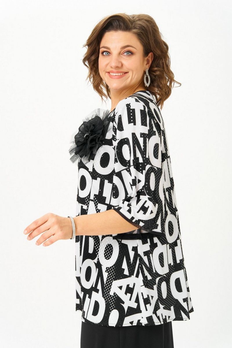 Брючный комплект Svetlana-Style 5035 буквы-черный