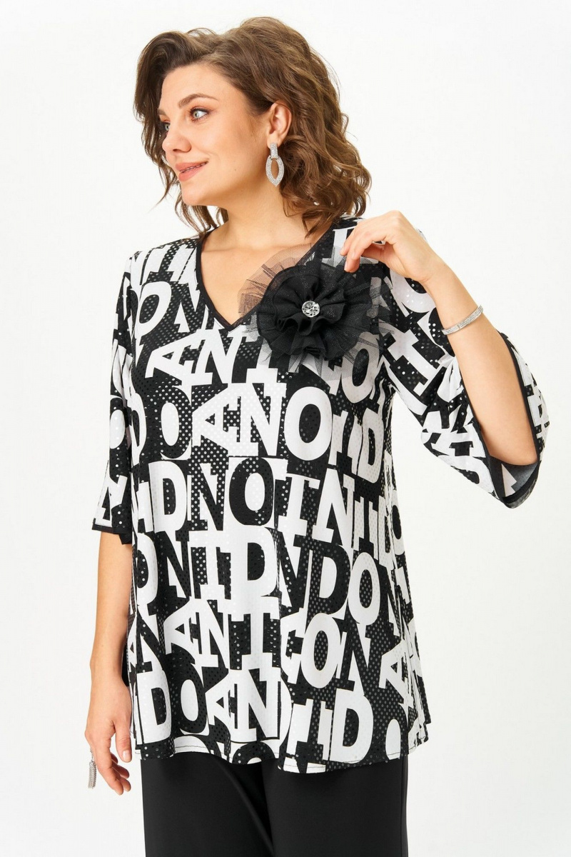 Брючный комплект Svetlana-Style 5035 буквы-черный