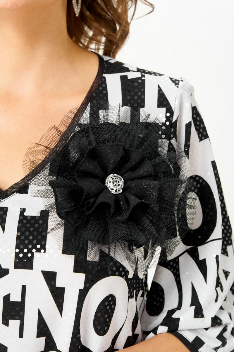 Брючный комплект Svetlana-Style 5035 буквы-черный