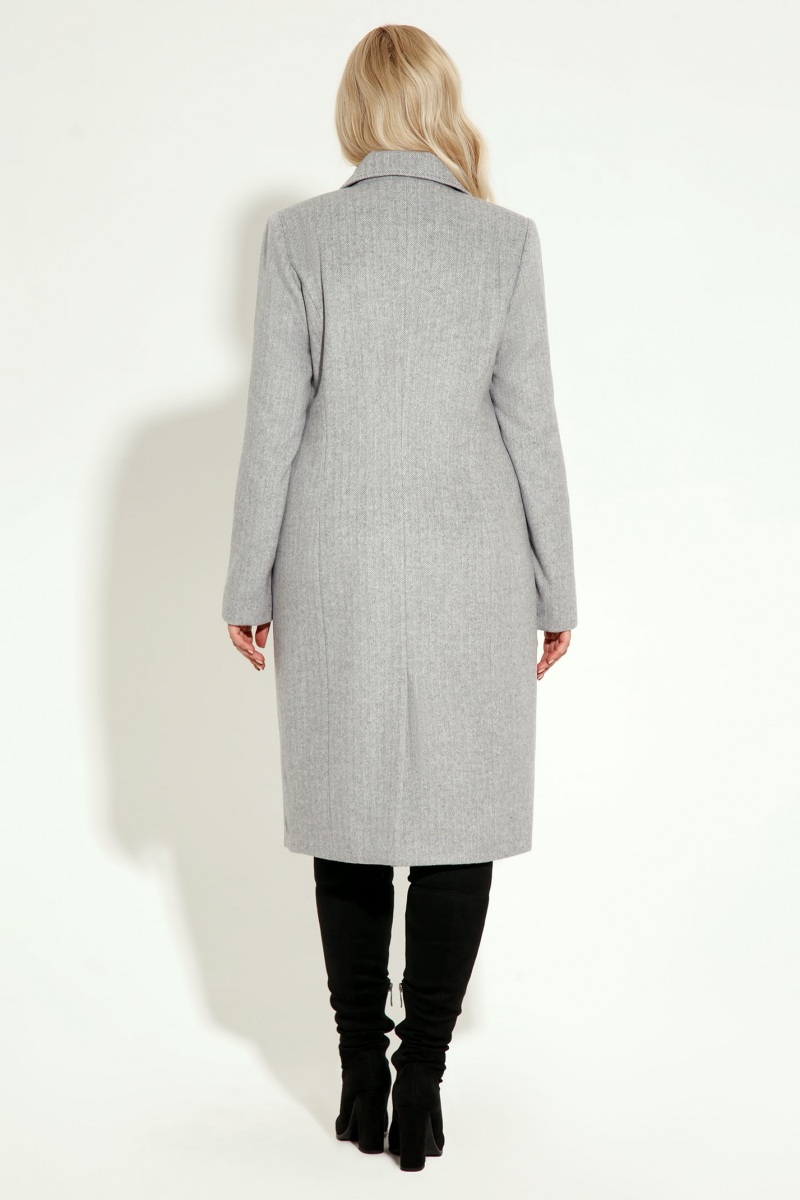 Женское пальто Панда 6970z серый