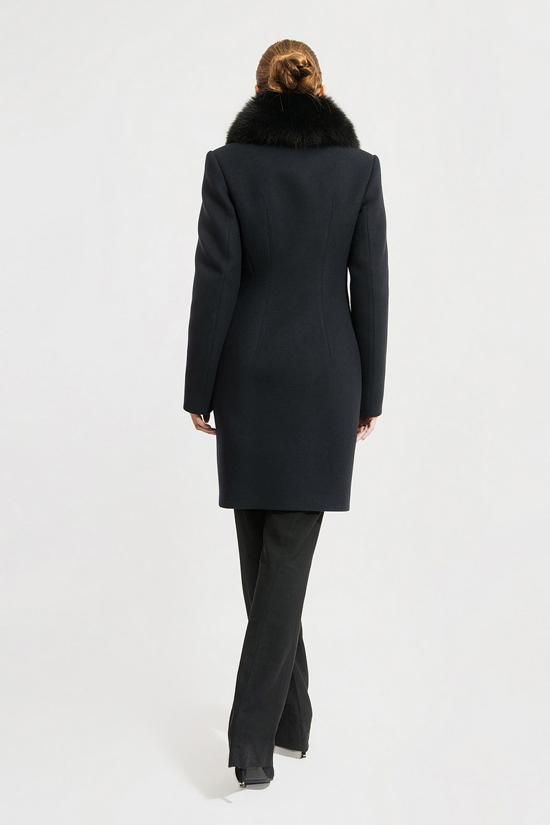 Женское пальто Gotti 115-1м темно-синий