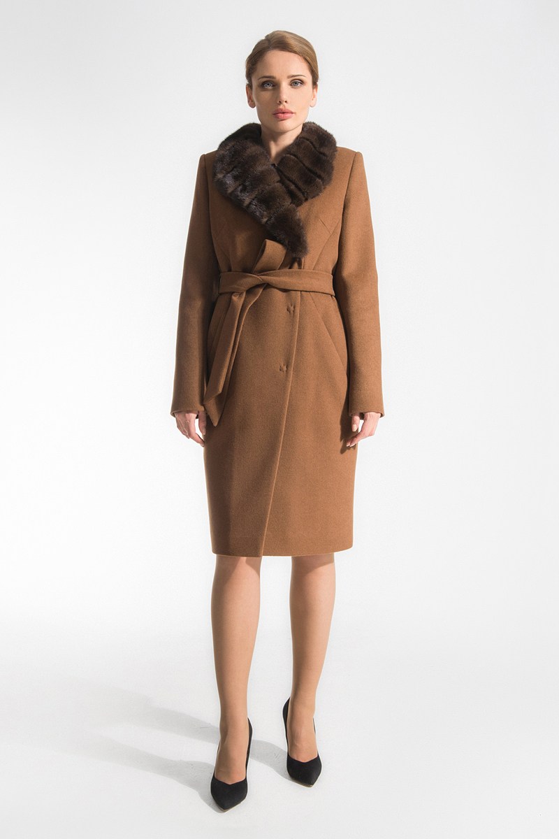 Женское пальто Gotti 117-25м рыжий