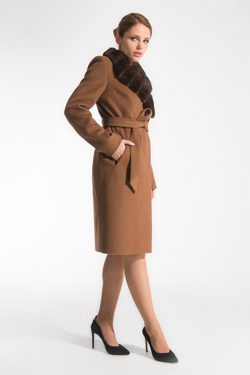 Женское пальто Gotti 117-25м рыжий