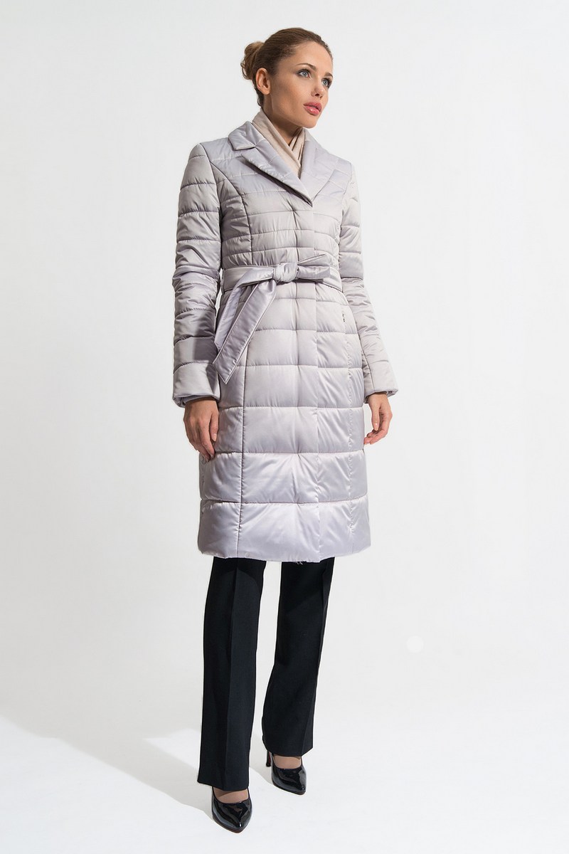 Женское пальто Gotti 405-2м серебристый