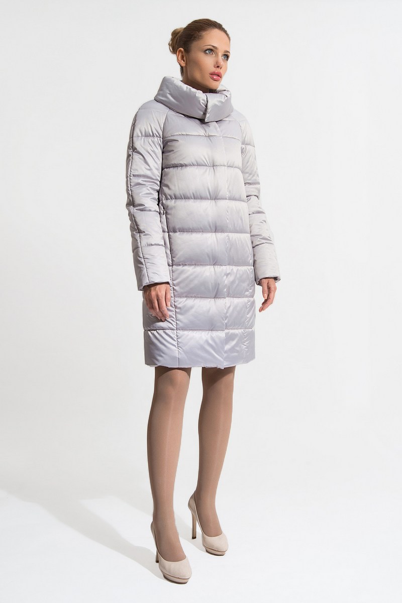 Женское пальто Gotti 406-2у серебристый