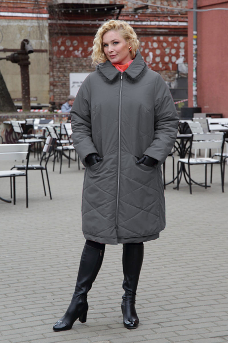 Женское пальто Bugalux 950 164-серый