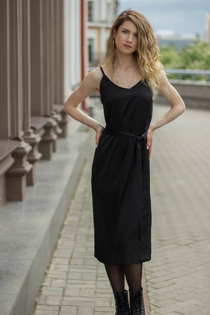 Платья Sisteroom ПлД-054 черно-изумрудный