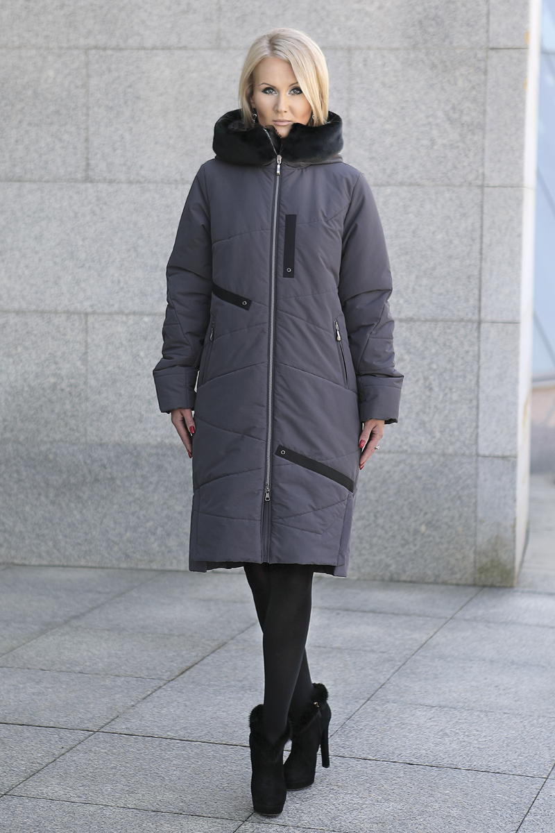 Женское пальто Bugalux 945 170-серый
