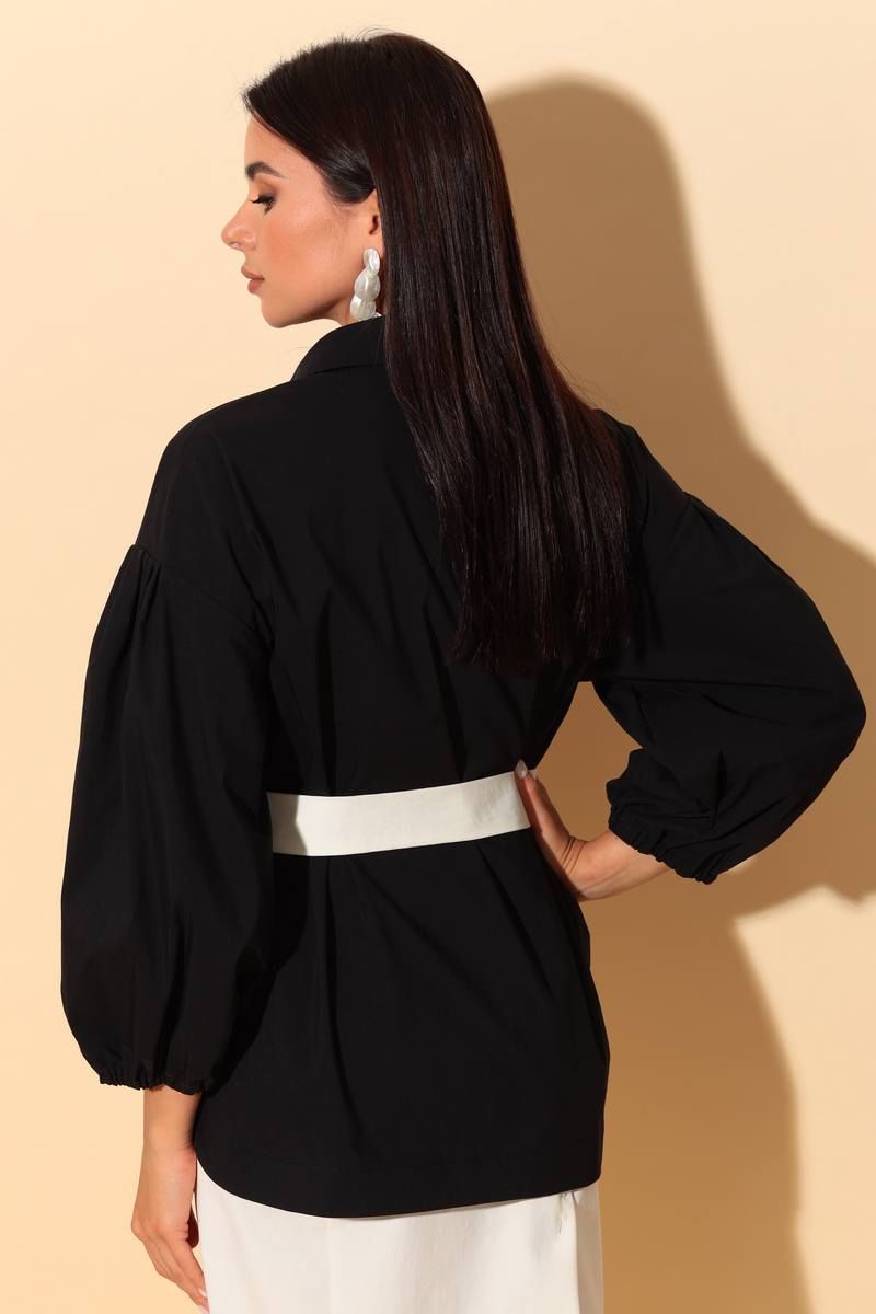 Блузы Chumakova Fashion 2056 черный_с_молочным