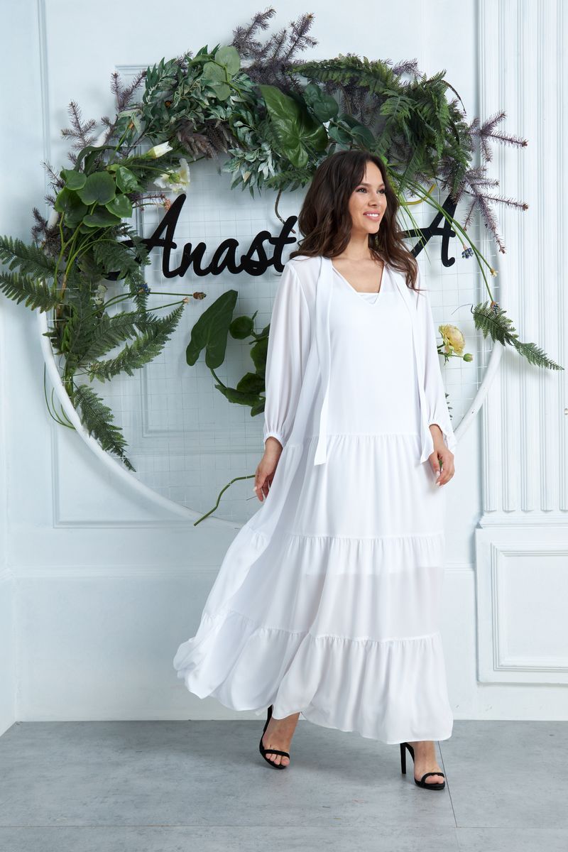 Платье Anastasia 626 белый
