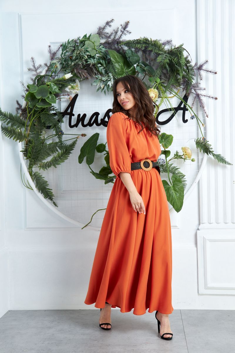 Платье Anastasia 639 оранжевый