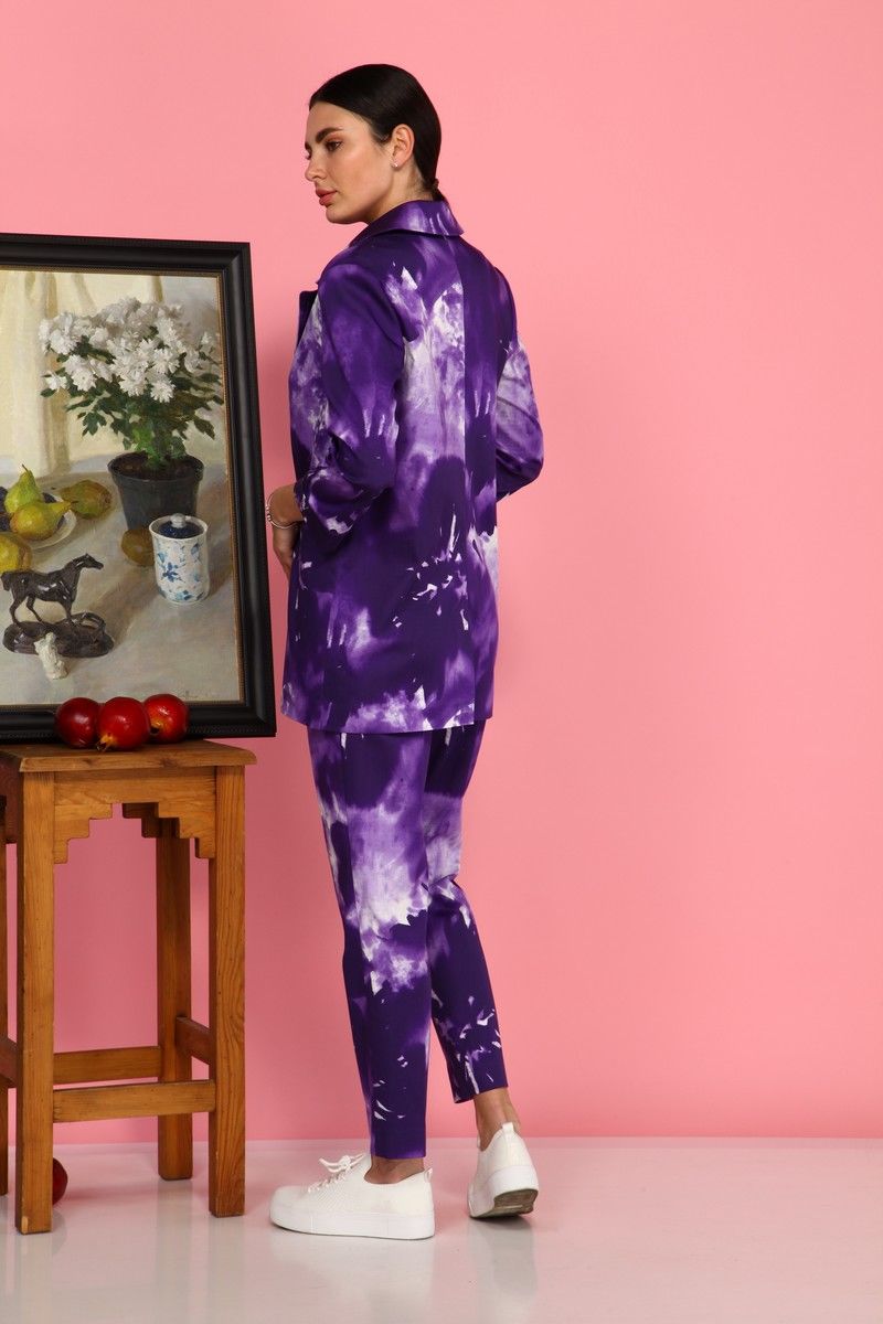 Брючный костюм Karina deLux B-439 фиолетовый