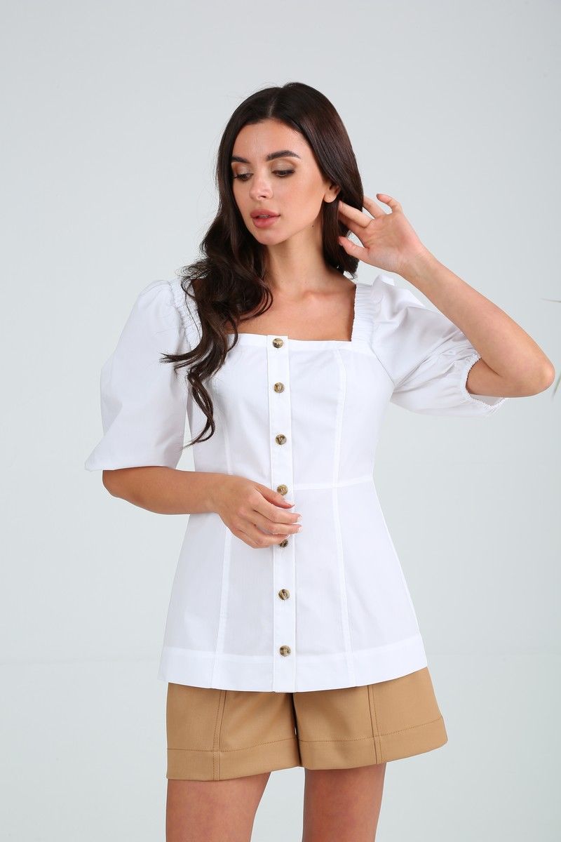 Блузы SandyNa 13988 белый