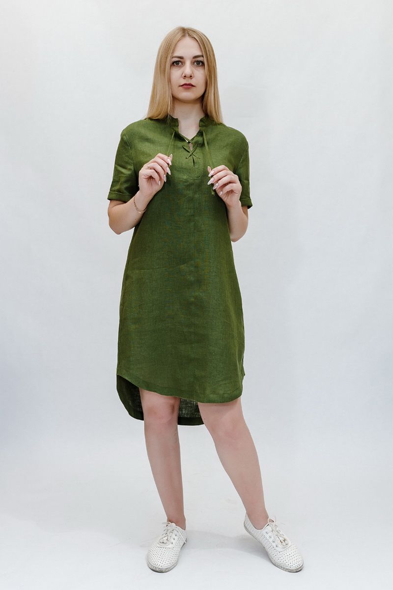 Платье Витебчанка 380-18-164 зеленый