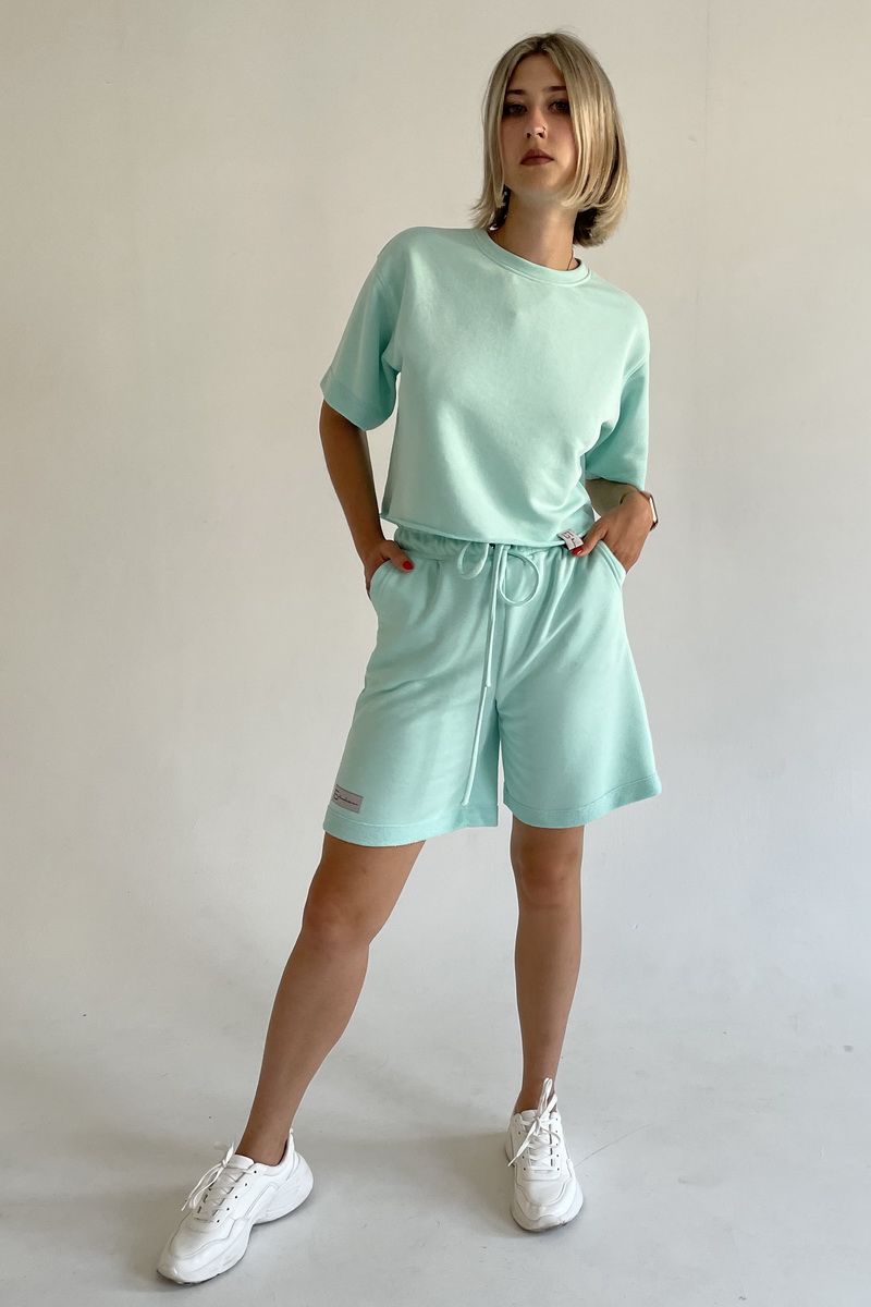Женский комплект с шортами Faldas ФС-20.170 мята