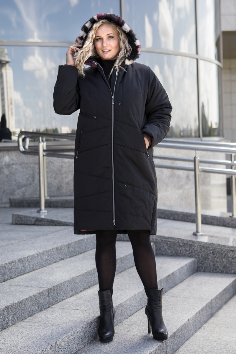 Женское пальто Bugalux 7945 170-черный