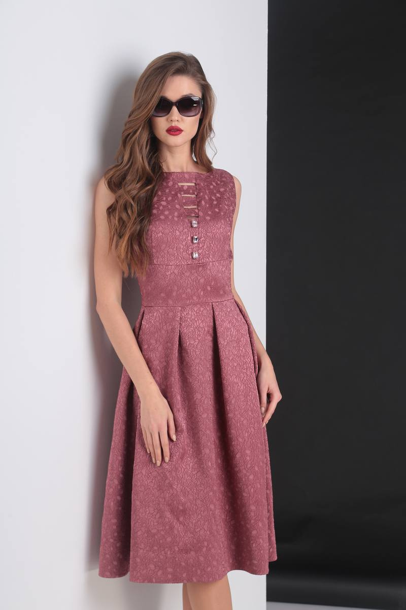 Платья Viola Style 0807 темно-розовый