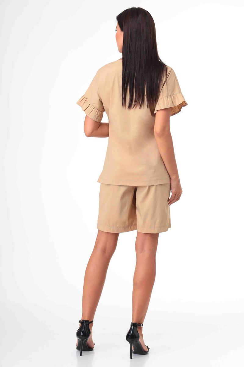 Женский комплект с шортами Talia fashion 360 бежевый