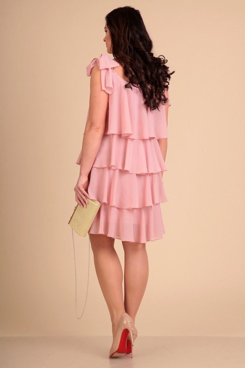 Платья Liona Style 616 нежно-розовый